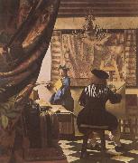 VERMEER VAN DELFT, Jan The Artist-s Studio painting